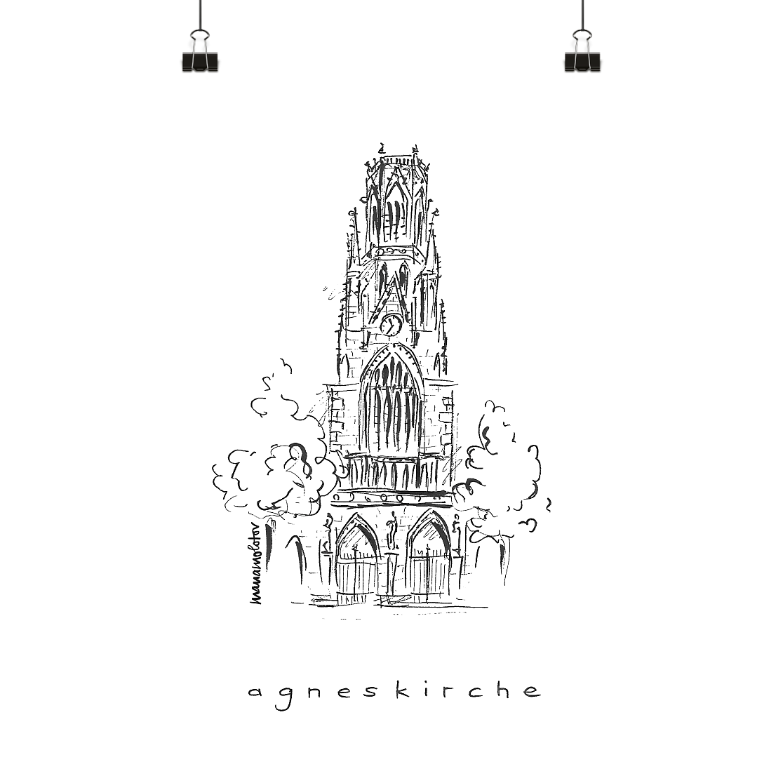 Agneskirche | Poster